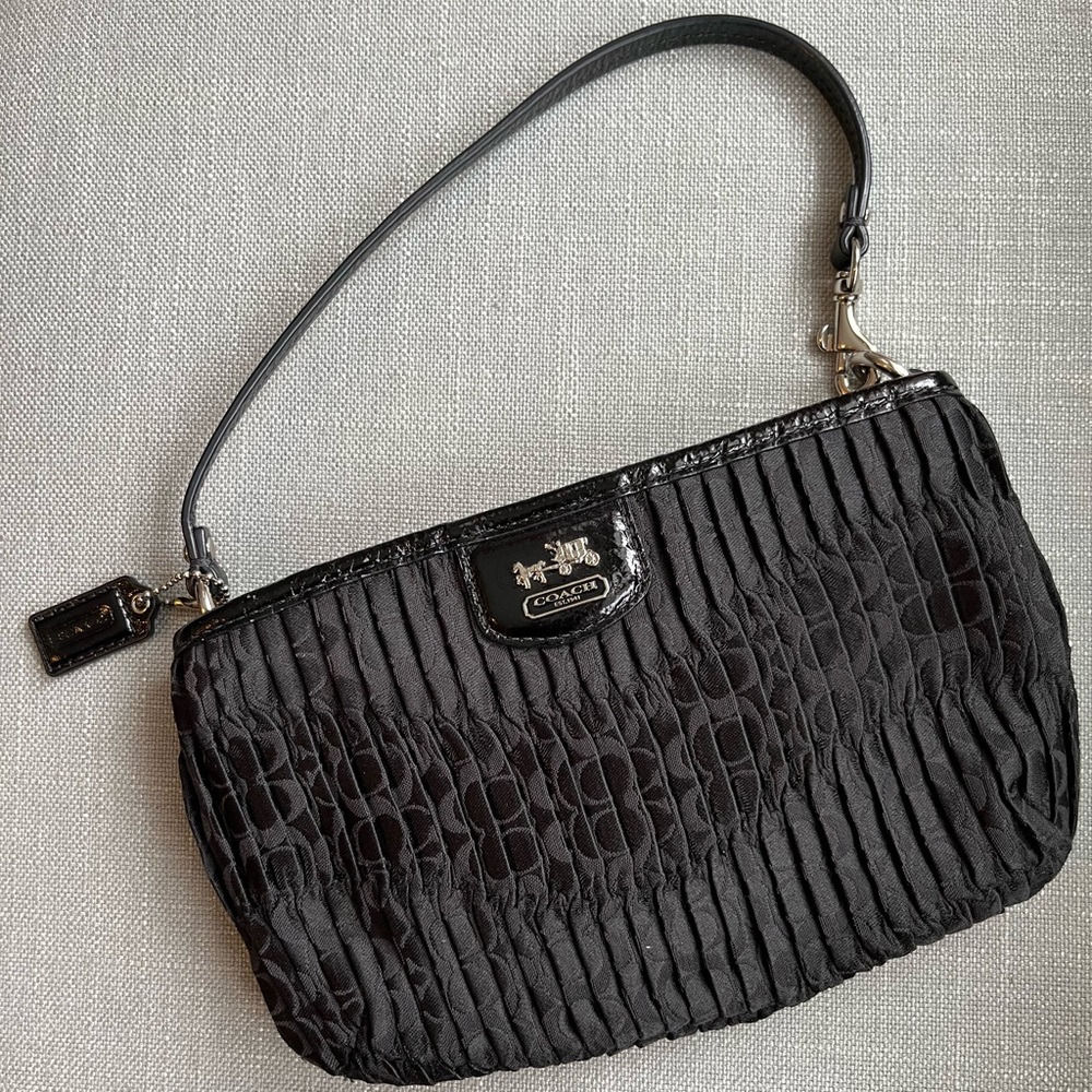 Black Coach clutch.